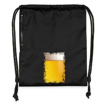 Beer - Gymsac made from recycled material - black - Front