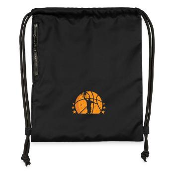 Basketball Dunking Sports America USA - Gymsac made from recycled material - black - Front