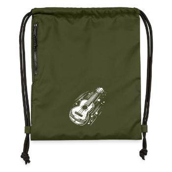 Ukulele - Gymsac made from recycled material - military green - Front