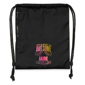 Jade - Gymsac made from recycled material - black - Front