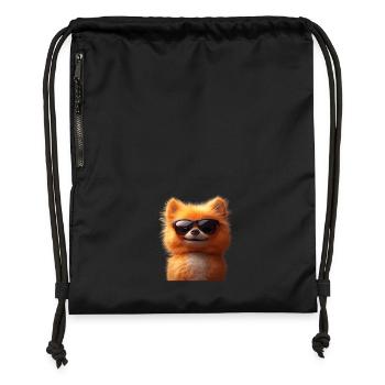 Pomeranian Pomeranian Pom Sweet German Spitz - Gymsac made from recycled material - black - Front