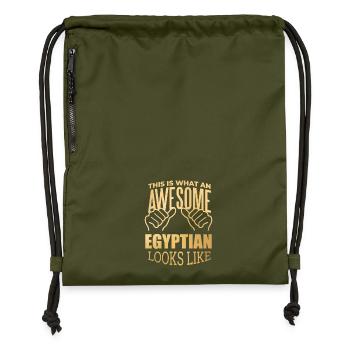 Ägypten - Turnbeutel aus Recycling-Material - military Green - Vorne