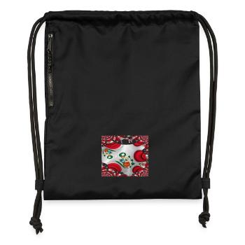 Peru Flag Lima South America - Gymsac made from recycled material - black - Front