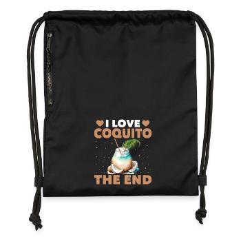 I Love Coquito, The End - Turnbeutel aus Recycling-Material - Schwarz - Vorne