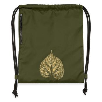Feuille de tilleul / Feuille de tilleul 2 - Sac à cordon en polyester recyclé - military green - Devant
