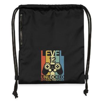 Level 12 Freigeschaltet offizieller Teenager - Turnbeutel aus Recycling-Material - military Green - Vorne