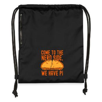 Côté nerd du boulanger, nous avons Pi Baking - Sac à cordon en polyester recyclé - noir - Devant