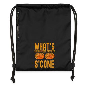 Baker Cuisson la plus rapide des scones de pâtisserie - Sac à cordon en polyester recyclé - noir - Devant