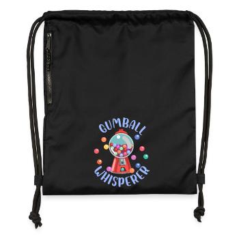 Gumball Whisperer Chewing Gum Retro Bubblegum - Turnbeutel aus Recycling-Material - Schwarz - Vorne