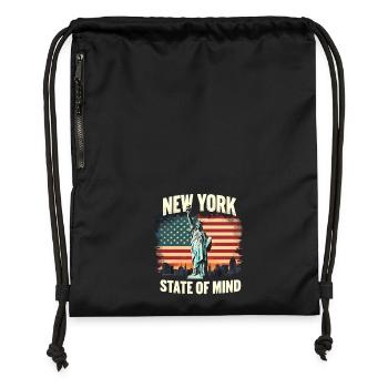 New York State of Mind Statue of Liberty Nyc - Gymsac made from recycled material - military green - Front