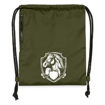 Horse Boxer Martial Arts MMA - Gymsac made from recycled material - military green - Front