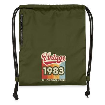 Jahrgang 1983 - Turnbeutel aus Recycling-Material - military Green - Vorne