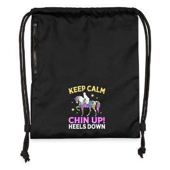 Dressage Dressage Horse Dressage Rider - Gymsac made from recycled material - military green - Front