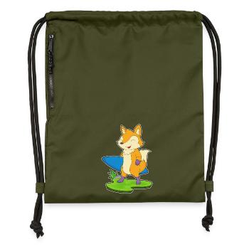 Été de surf Fox Surf - Sac à cordon en polyester recyclé - military green - Devant