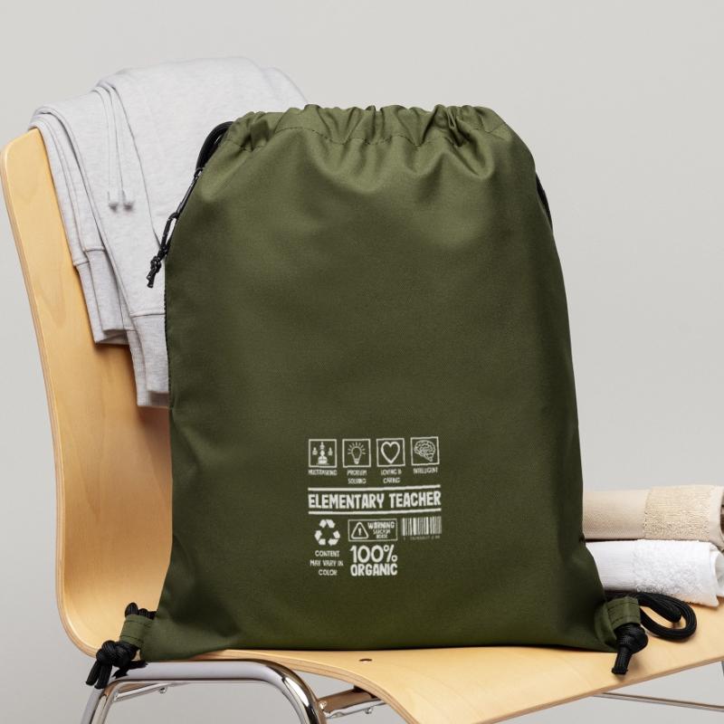 Elementary School Teacher Multitasking Problem Solving Gymsac made from recycled material