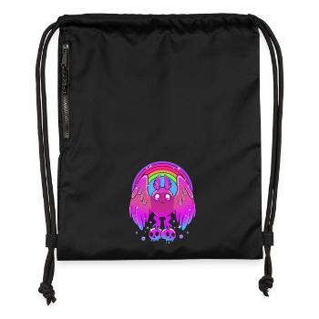 Papillon de nuit - Sac à cordon en polyester recyclé - noir - Devant