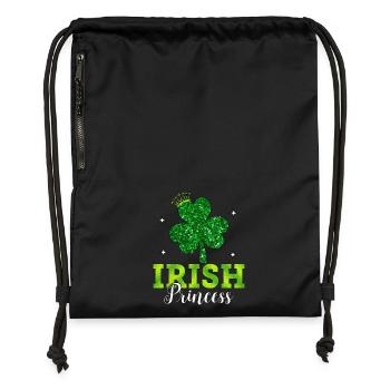 Princesse irlandaise - Sac à cordon en polyester recyclé - noir - Devant