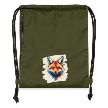 Renard - Sac à cordon en polyester recyclé - military green - Devant