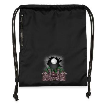 Medieval Castle Fortress Kids Child Fairy Tale - Gymsac made from recycled material - black - Front