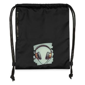 Headphones - Gymsac made from recycled material - black - Front