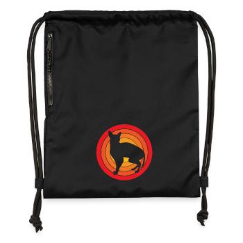 Sphynx Cats - Gymsac made from recycled material - black - Front