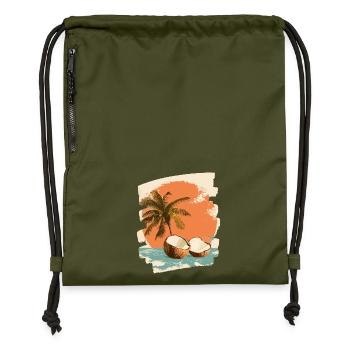 Kokosnuss Coconut - Turnbeutel aus Recycling-Material - military Green - Vorne
