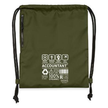 Multi-tâches Résolution de problèmes Voyage dur - Sac à cordon en polyester recyclé - military green - Devant