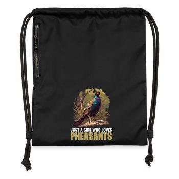 Pheasants Pheasant - Gymsac made from recycled material - black - Front