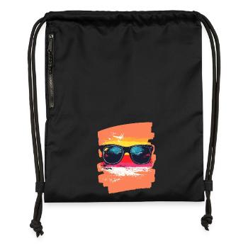 Lunettes de soleil - Sac à cordon en polyester recyclé - noir - Devant