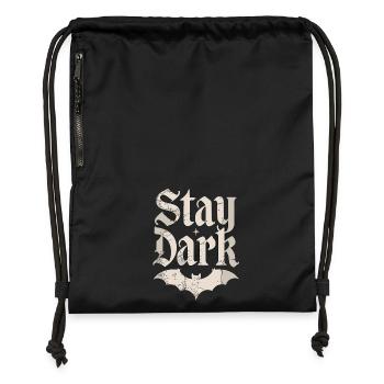 STAY DARK - Gymsac made from recycled material - military green - Front