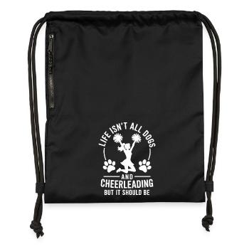 Cheerleading Spruch Lustiges Cheerleading Geschenk - Turnbeutel aus Recycling-Material - military Green - Vorne