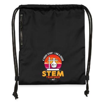 STEM Teacher A Short Story I Am A Science Teacher - Turnbeutel aus Recycling-Material - Schwarz - Vorne