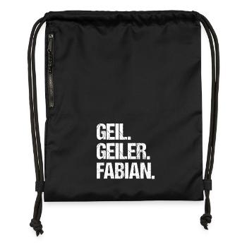 Fabian - Turnbeutel aus Recycling-Material - military Green - Vorne