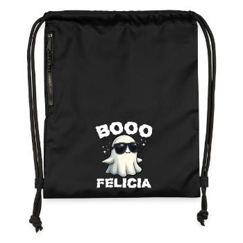 BOO FELICIA - HALLOWEEN GIFT - Gymsac made from recycled material - black - Front