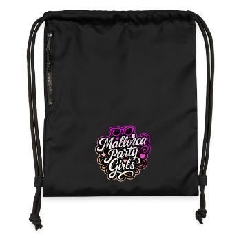Mallorca Party Girls Colorful - Gymsac made from recycled material - black - Front