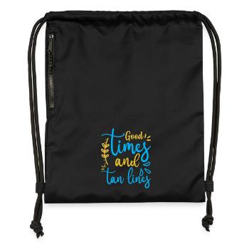 Lignes de bronzage Good Times - Sac à cordon en polyester recyclé - noir - Devant