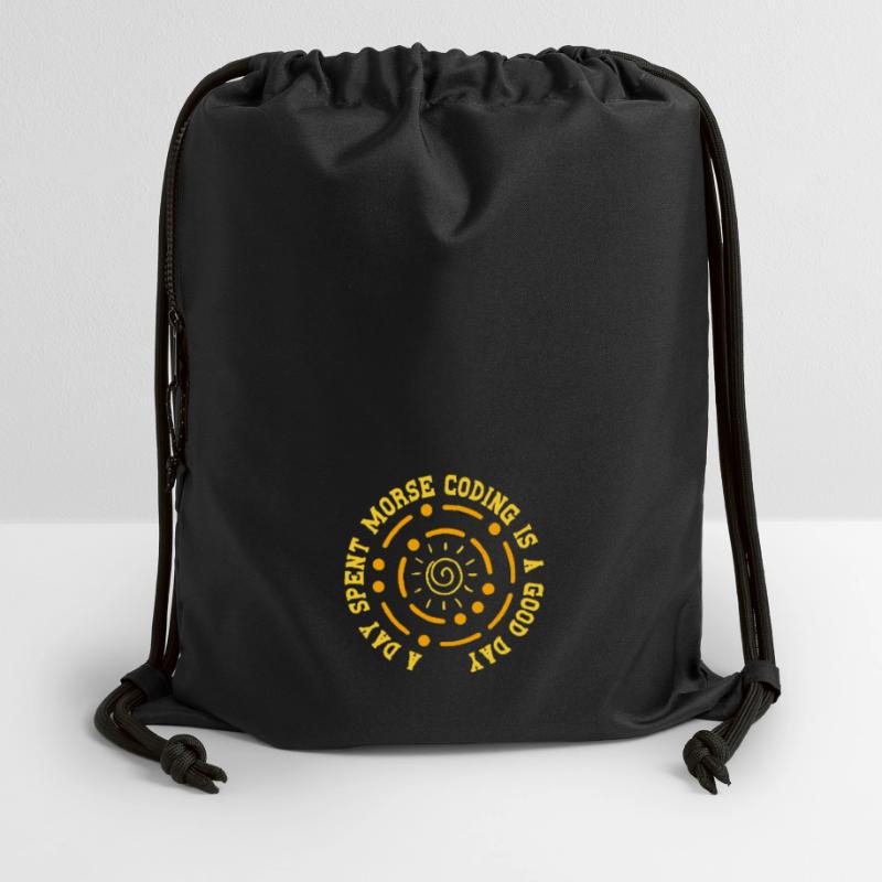 Morsecode Morse Code A Day Spend Morse Coding Turnbeutel aus Recycling-Material