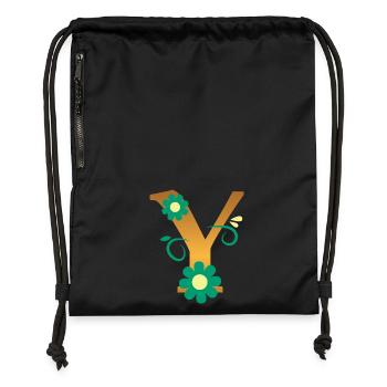 Y - Gymsac made from recycled material - black - Front
