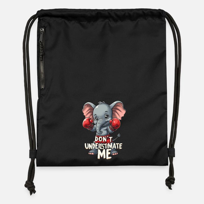 Boxe Muay Thai - Sac à cordon en polyester recyclé - noir