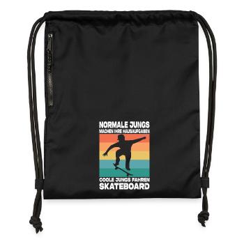 Skateboard Geschenke Skateboardfahrer Outfits - Turnbeutel aus Recycling-Material - military Green - Vorne