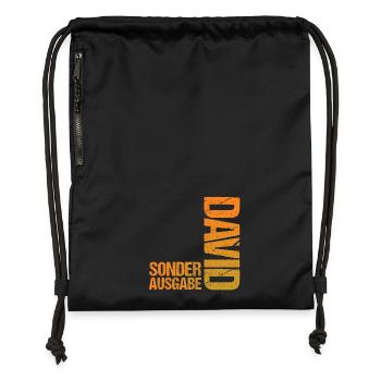 David - Gymsac made from recycled material - black - Front