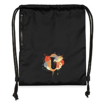 Tuba Sketch - Gymsac made from recycled material - black - Front
