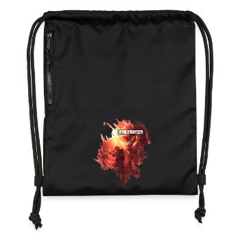 Firefighter - Gymsac made from recycled material - black - Front