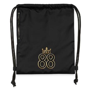 88 Number Crown - Gymsac made from recycled material - black - Front