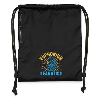 Euphonium fanatique baryton Faning Band - Sac à cordon en polyester recyclé - noir - Devant