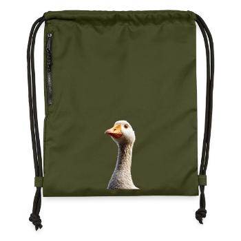 Gans Süße Gänseküken Gans Küken Ente Kleine Gänse - Turnbeutel aus Recycling-Material - military Green - Vorne