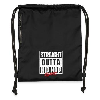 Straight Outta Hip Hop Klasse Old School Vibes Rap - Turnbeutel aus Recycling-Material - military Green - Vorne