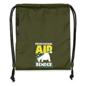 Öffentlicher Pfurz Lustig Unangemessen - Turnbeutel aus Recycling-Material - military Green - Vorne