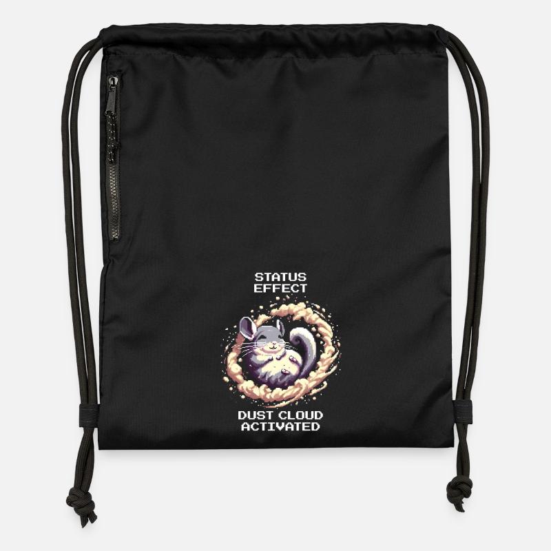 Status Effect: Dust Cloud Active | Chinchilla - Gymsac made from recycled material - black
