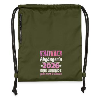 Daycare graduate 2026 motif - Gymsac made from recycled material - military green - Front
